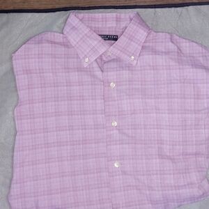 Geoffrey Beene,Casual Button Down Shirt, Fitted, Size Large